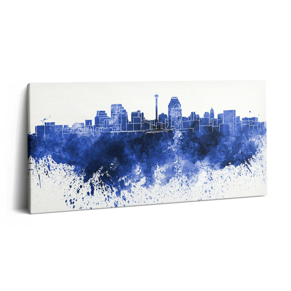 Obraz canvas 100x50 cm Akvarelové panorama San Antonia