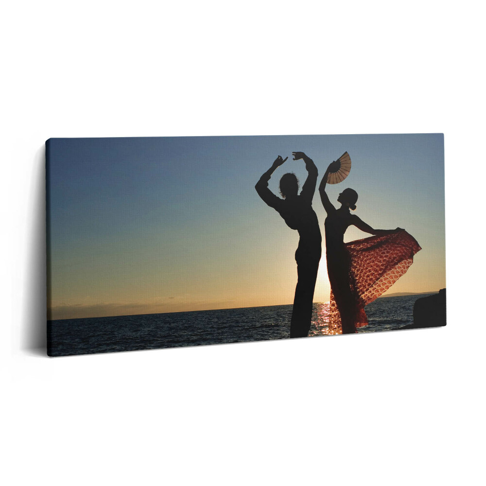 Obraz canvas 100x50 cm Španělský tanec na pláži