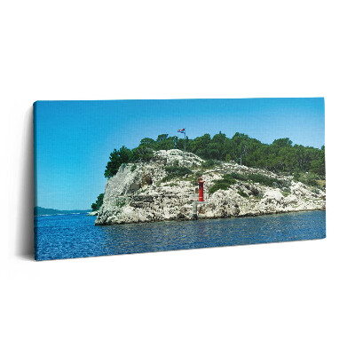 Obraz na plátně 100x50 cm Split Chorvatsko Malebná trasa