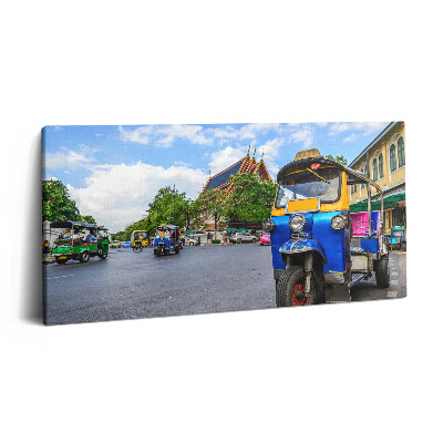 Obraz z fotografie na plátně 100x50 cm Tuk tuk taxi v Bangkoku