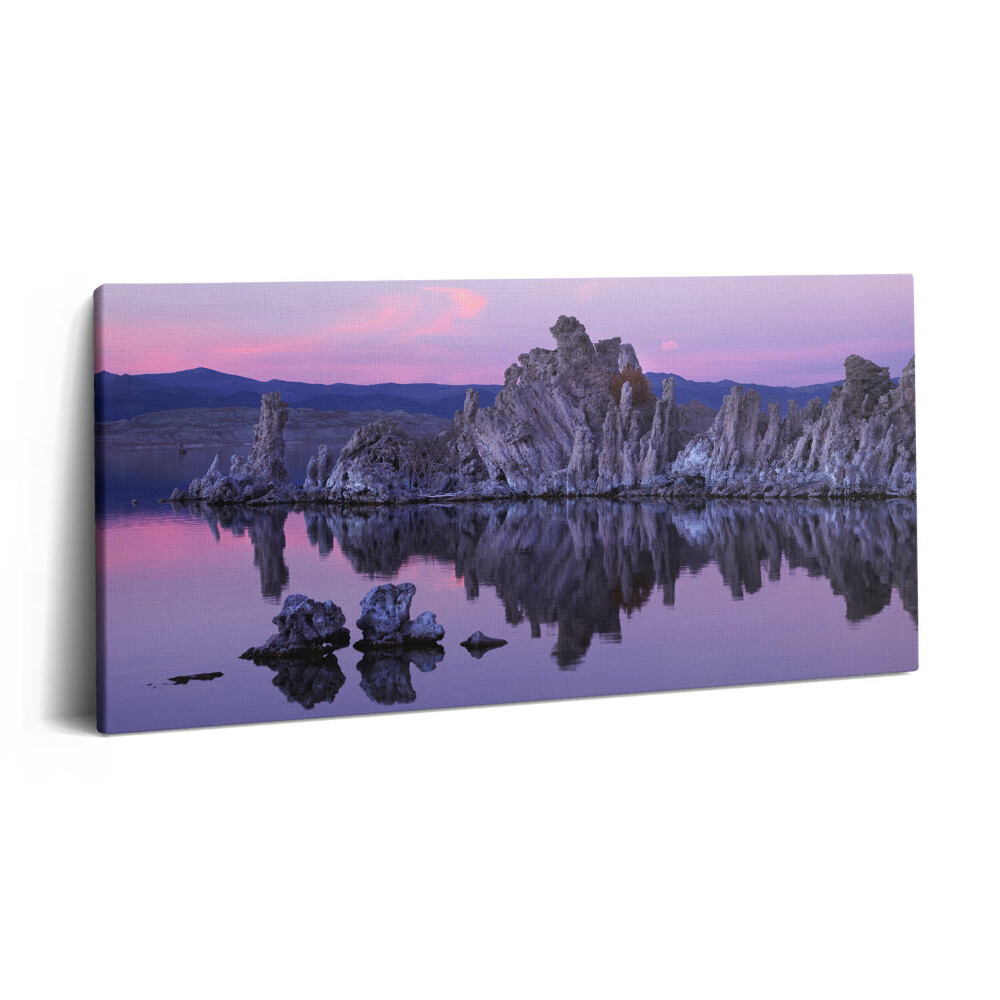 Obraz z fotografie na plátně 120x60 cm Odraz kamenů ve vodě