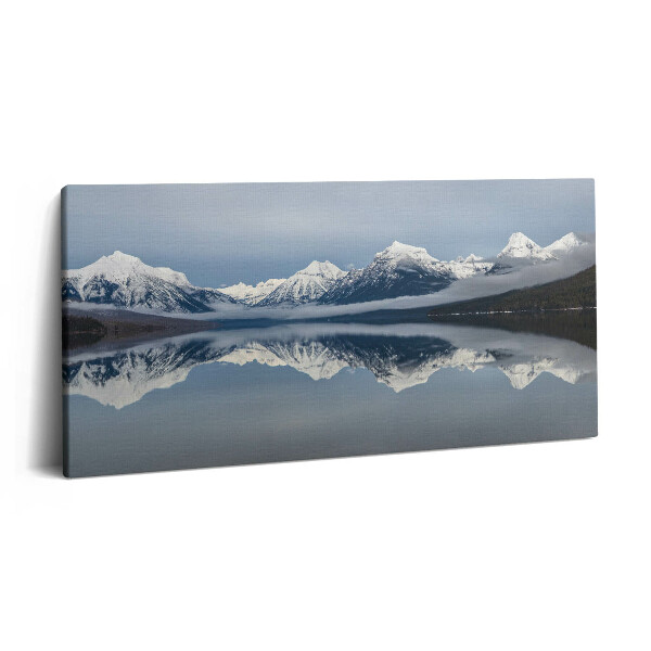 Obraz z fotografie na plátně 120x60 cm Odraz hor v jezeře