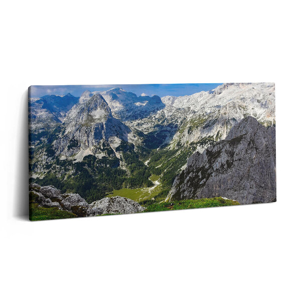 Obraz z fotografie na plátně 120x60 cm Krajina skalnatých hor