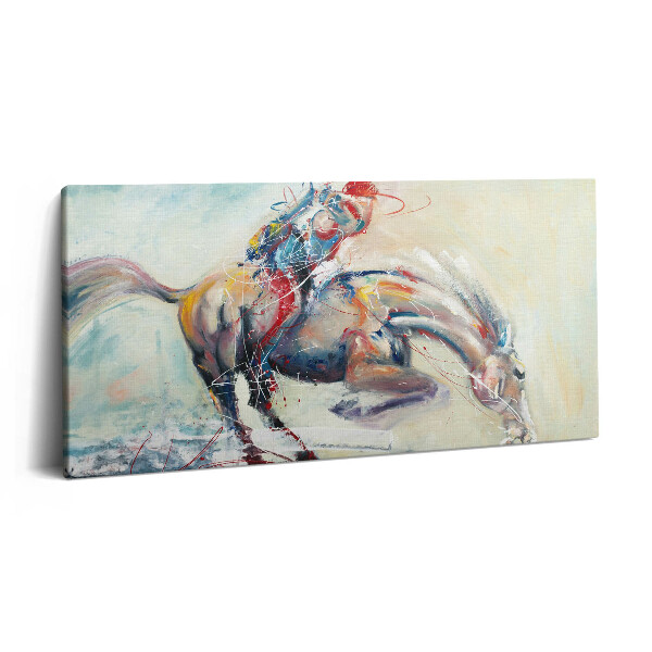 Obraz canvas 120x60 cm Ilustrace cválajících koní