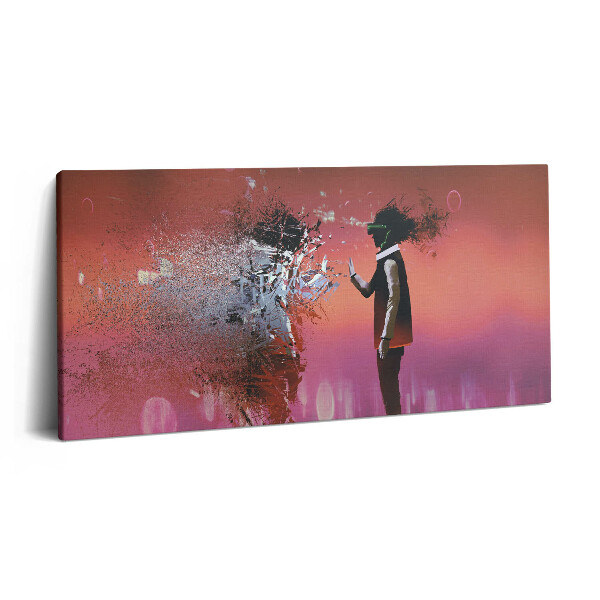 Obraz z fotografie na plátně 120x60 cm Kyberprostor - stav mysli