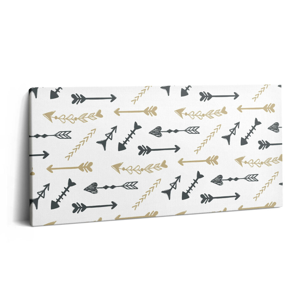 Obraz z fotografie na plátně 120x60 cm Hipsterský geometrický vzor