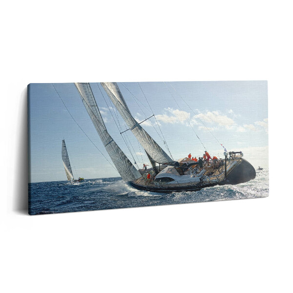 Obraz z fotografie na plátně 120x60 cm Regata plachetnic