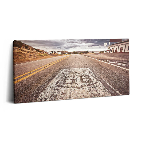 Obraz z fotografie na plátně 120x60 cm Státní silnice Route 66 v USA