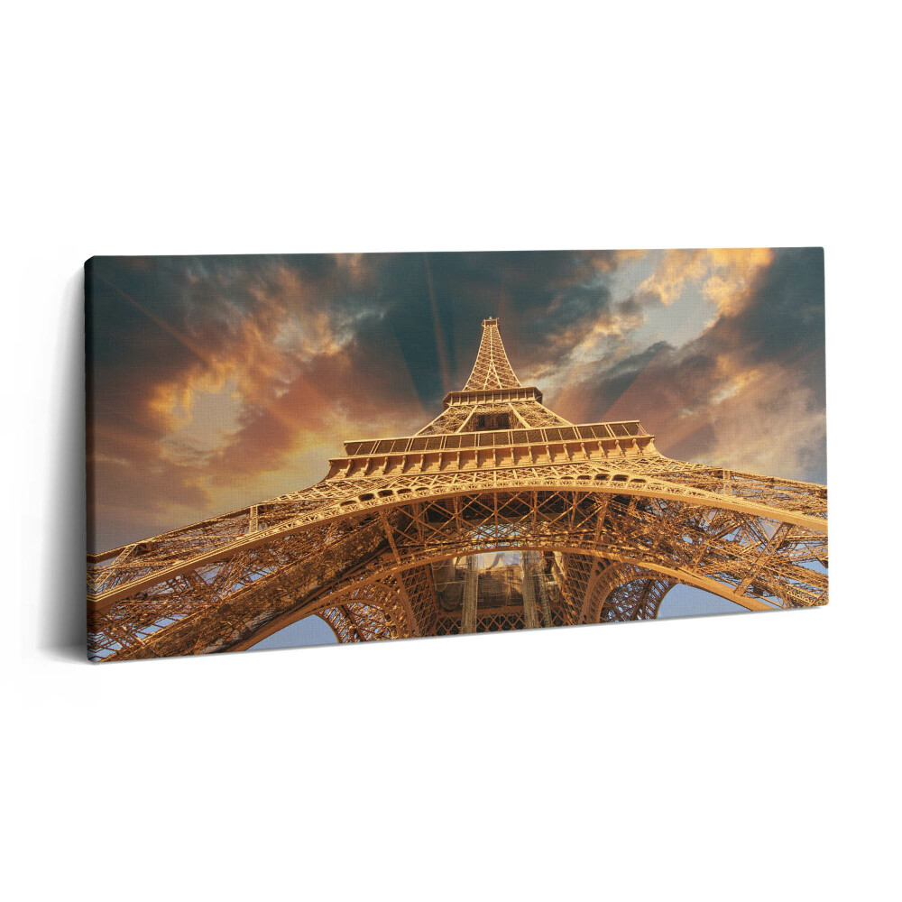 Obraz canvas 120x60 cm Eiffelova věž na slunci