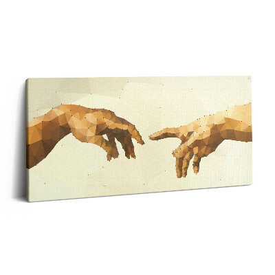 Obraz z fotografie na plátně 120x60 cm Stvoření Adama