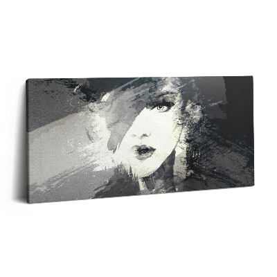 Obraz na plátně 120x60 cm Žena v akvarelovém stylu
