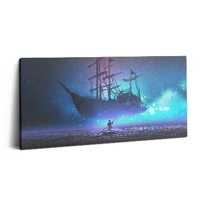 Obraz canvas 120x60 cm Fantazie plachetnice