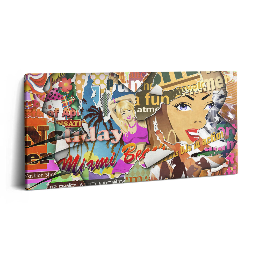 Obraz canvas 120x60 cm Pohlednice z dovolené