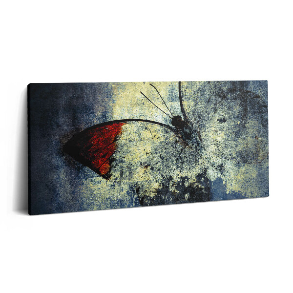Obraz na plátně 120x60 cm Motýl ve vintage stylu