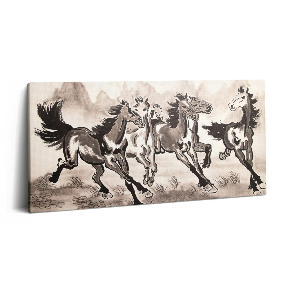 Obraz na plátně 120x60 cm Cválající koně
