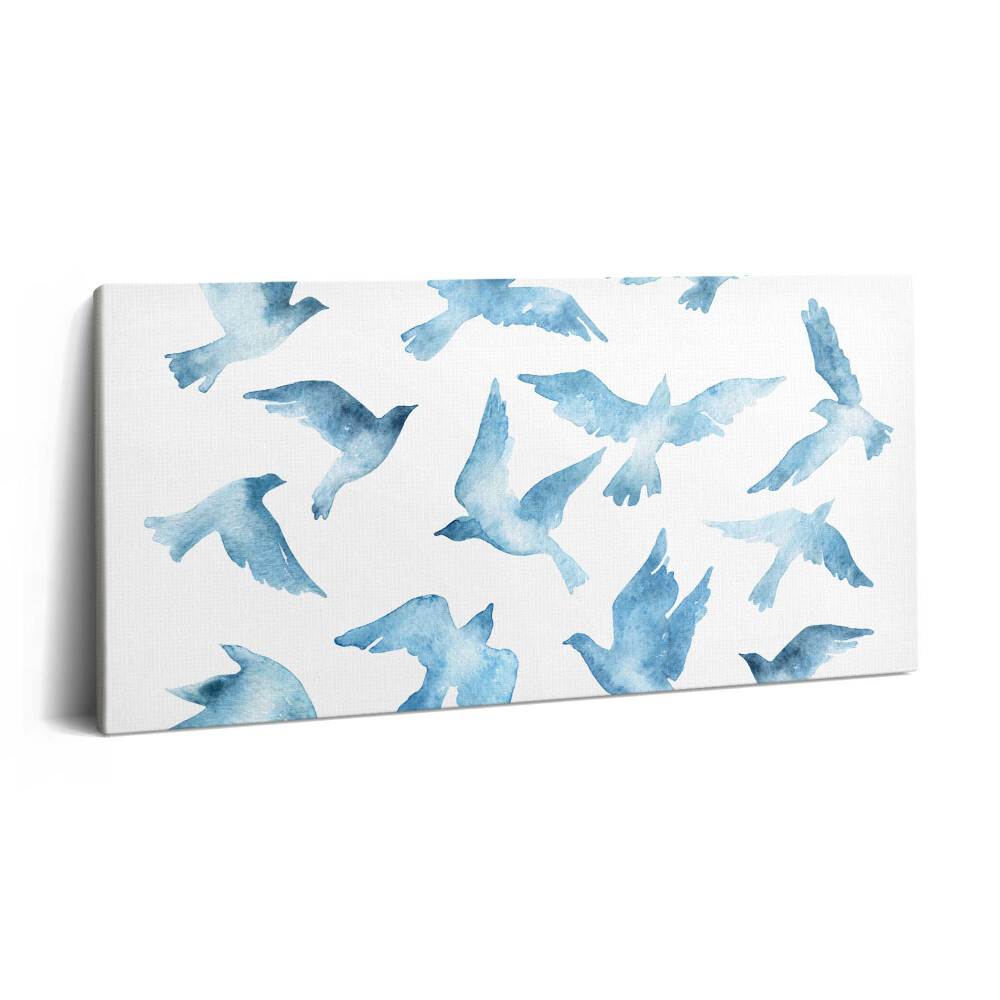 Obraz z fotografie na plátně 120x60 cm Ptáci létající ve vzduchu