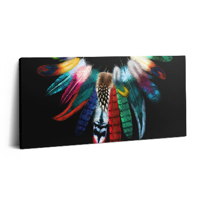 Obraz na plátně 120x60 cm Barevné ptačí peří