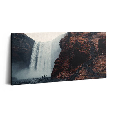 Obraz canvas 120x60 cm Islandská krajina vodopád