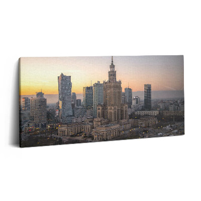 Obraz z fotografie na plátně 120x60 cm Palác kultury a vědy Varšava