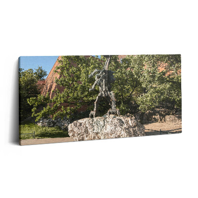 Obraz na plátně 120x60 cm Krakovský památník Wawelského draka