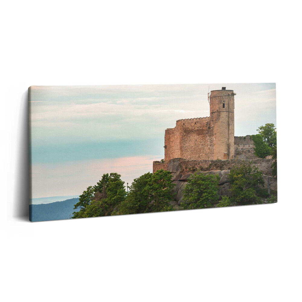 Obraz na plátně 120x60 cm Hrad Chojnik v Jelení Hoře