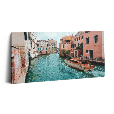 Obraz na plátně 120x60 cm Motorový člun na řece