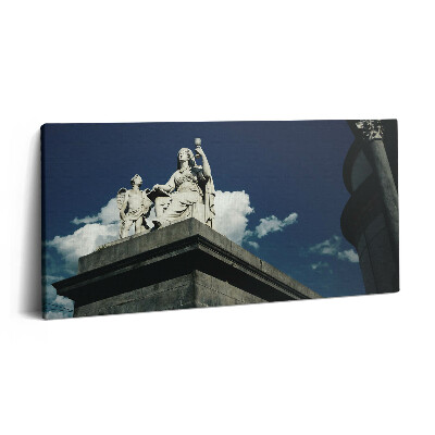 Obraz canvas 120x60 cm Socha ženy a anděla