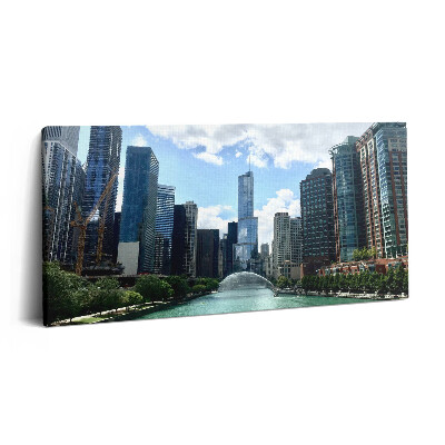 Obraz z fotografie na plátně 120x60 cm Mrakodrapy