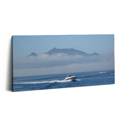 Obraz z fotografie na plátně 120x60 cm Plachetnice na oceánu