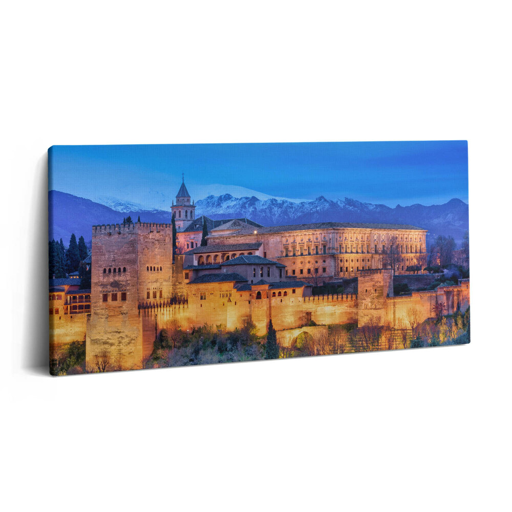 Obraz z fotografie na plátně 120x60 cm Andaluské hradby v Granadě