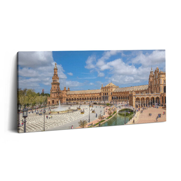 Obraz na plátně 120x60 cm Španělské náměstí v Seville