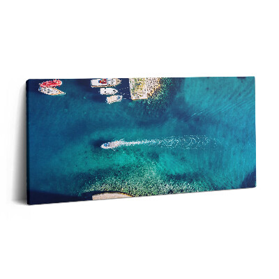 Obraz z fotografie na plátně 120x60 cm Lodě na moři