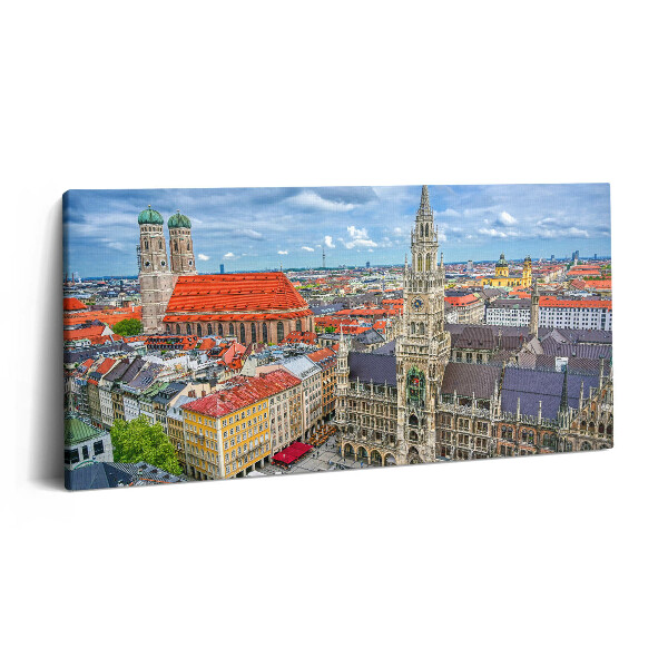 Obraz canvas 120x60 cm Radnice na Mariánském náměstí v Mnichově