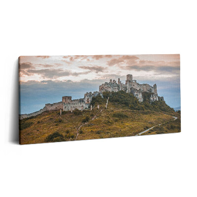 Obraz z fotografie na plátně 120x60 cm Spišský hrad na Slovensku