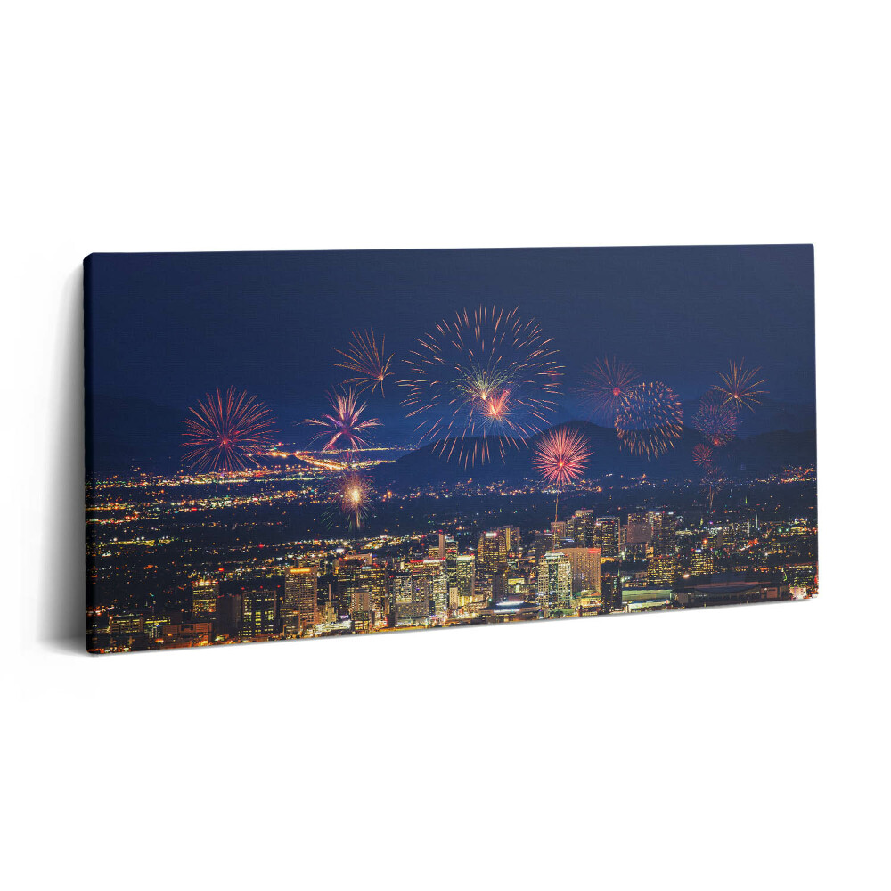 Obraz na plátně 120x60 cm Město Phoenix v noci