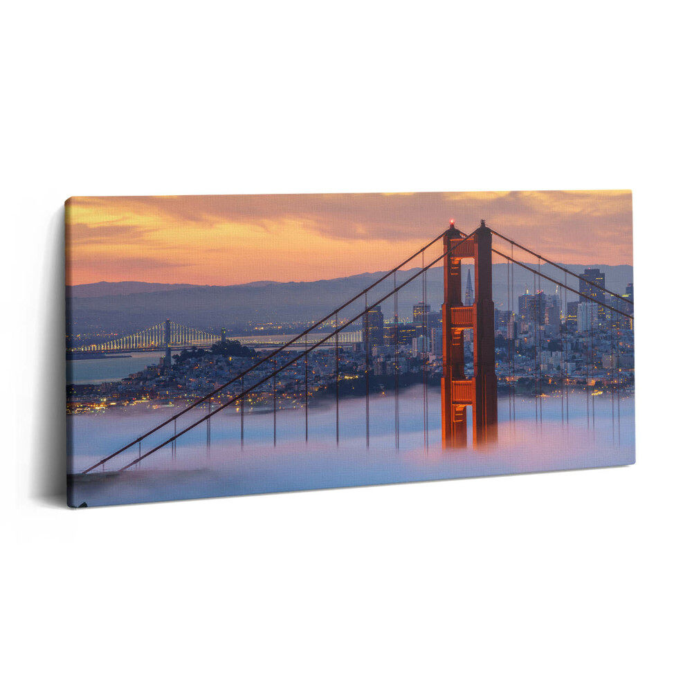 Obraz z fotografie na plátně 120x60 cm Sanfranciský most