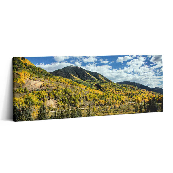 Obraz canvas 125x50 cm Krajina s horskou vegetací