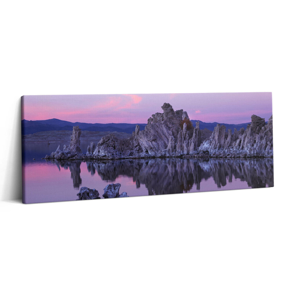 Obraz canvas 125x50 cm Odraz kamenů ve vodě