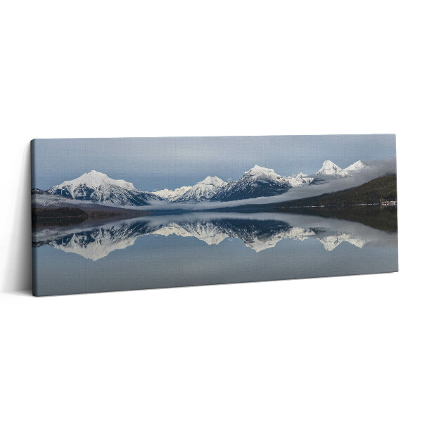 Obraz canvas 125x50 cm Odraz hor v jezeře