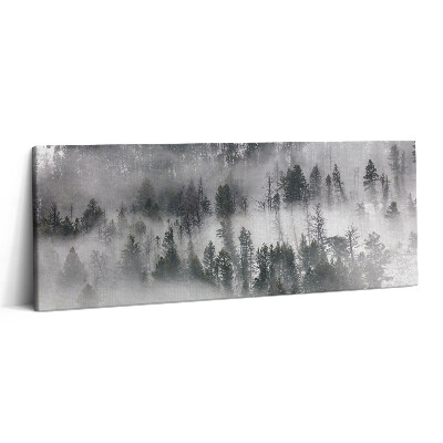 Obraz canvas 125x50 cm Mlžná krajina v lese
