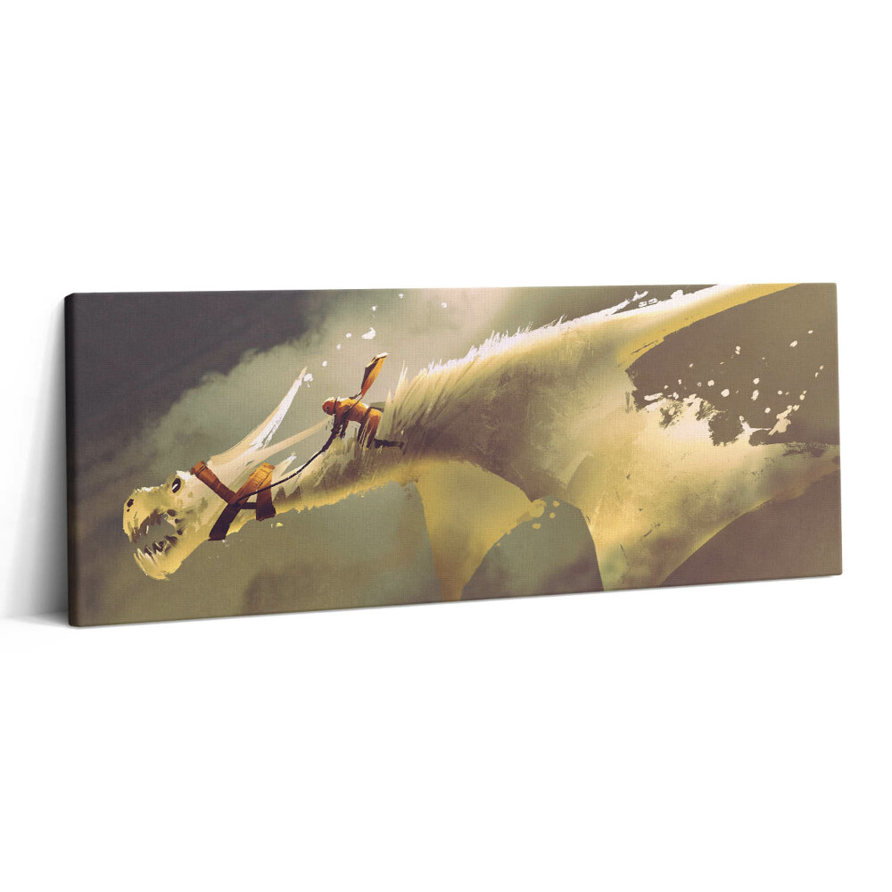 Obraz canvas 125x50 cm Ilustrace dračího jezdce
