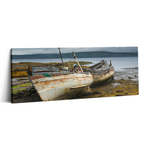 Obraz canvas 125x50 cm Salenský záliv a lodě