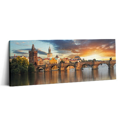 Obraz canvas 125x50 cm Panorama města a mostu