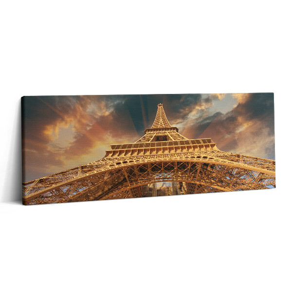 Obraz canvas 125x50 cm Eiffelova věž na slunci