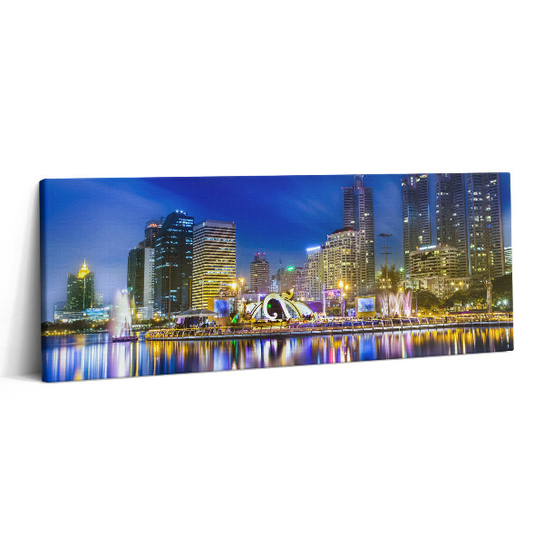 Obraz canvas 125x50 cm Město plné barev