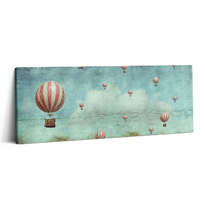 Obraz canvas 125x50 cm Balóny létající na obloze