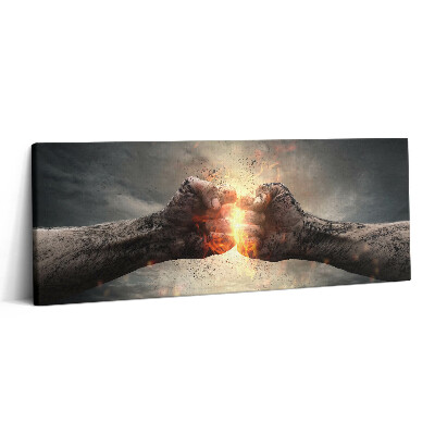 Obraz canvas 125x50 cm Pěstní síla a moc