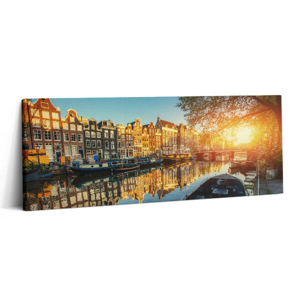 Obraz canvas 125x50 cm Město Amsterdam