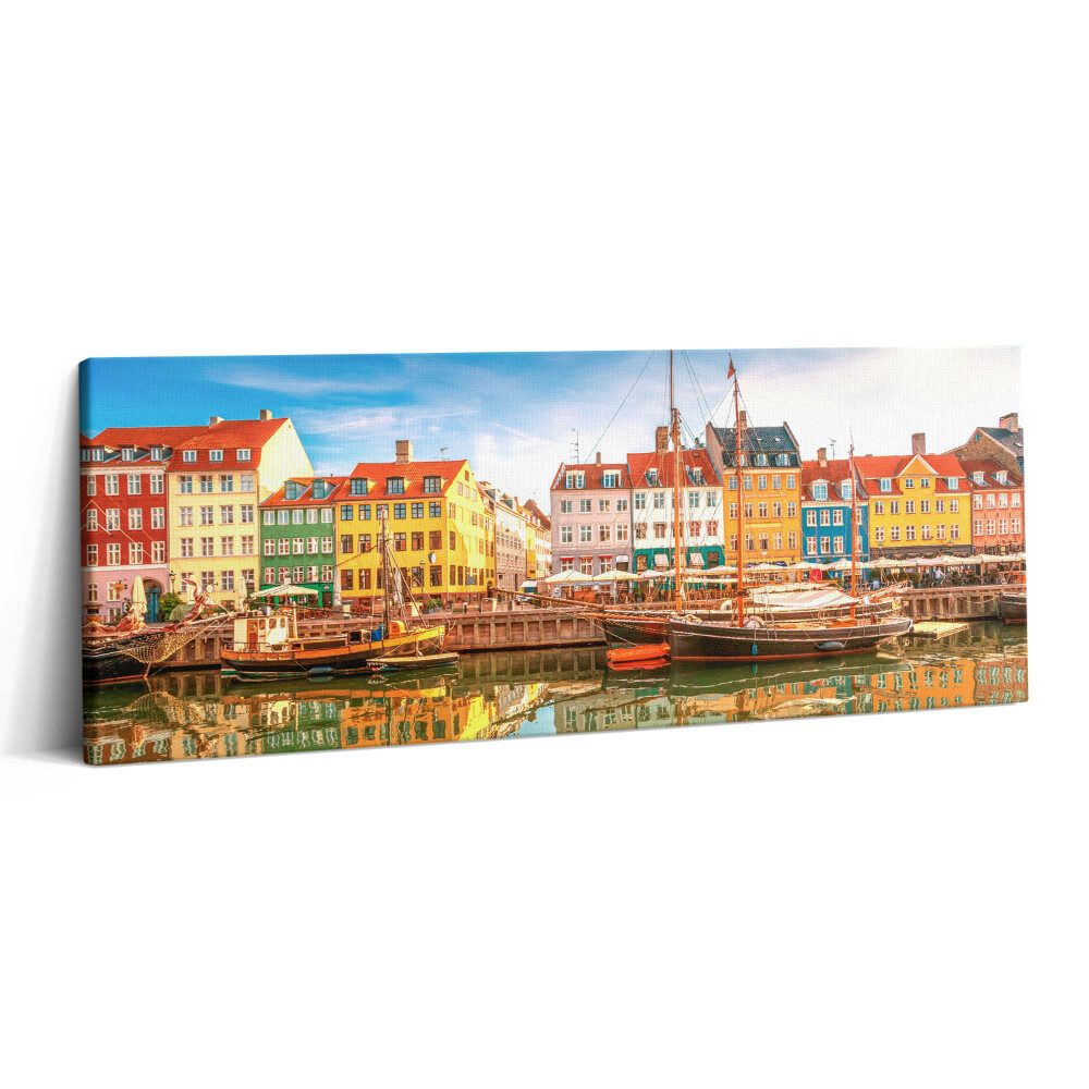 Obraz canvas 125x50 cm Město u vody