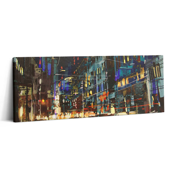 Obraz canvas 125x50 cm Město v noci